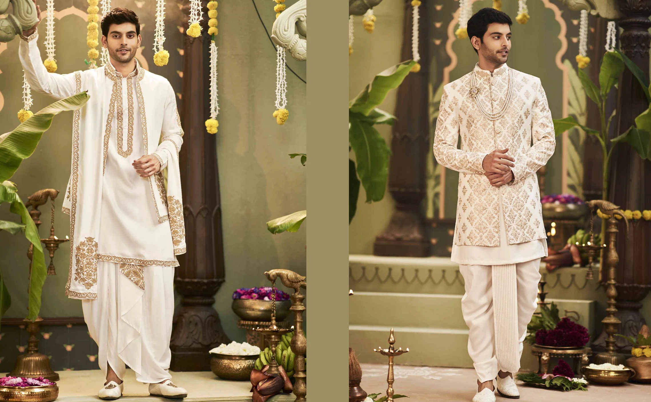 Indo-Western Fusion sherwani for groom