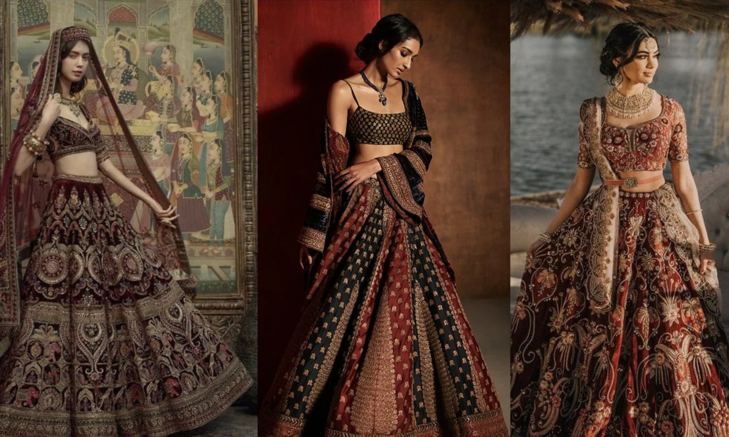 modern heritage bridal lehenga