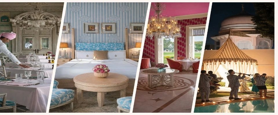 Raj Mahal Palace wedding venue spaces