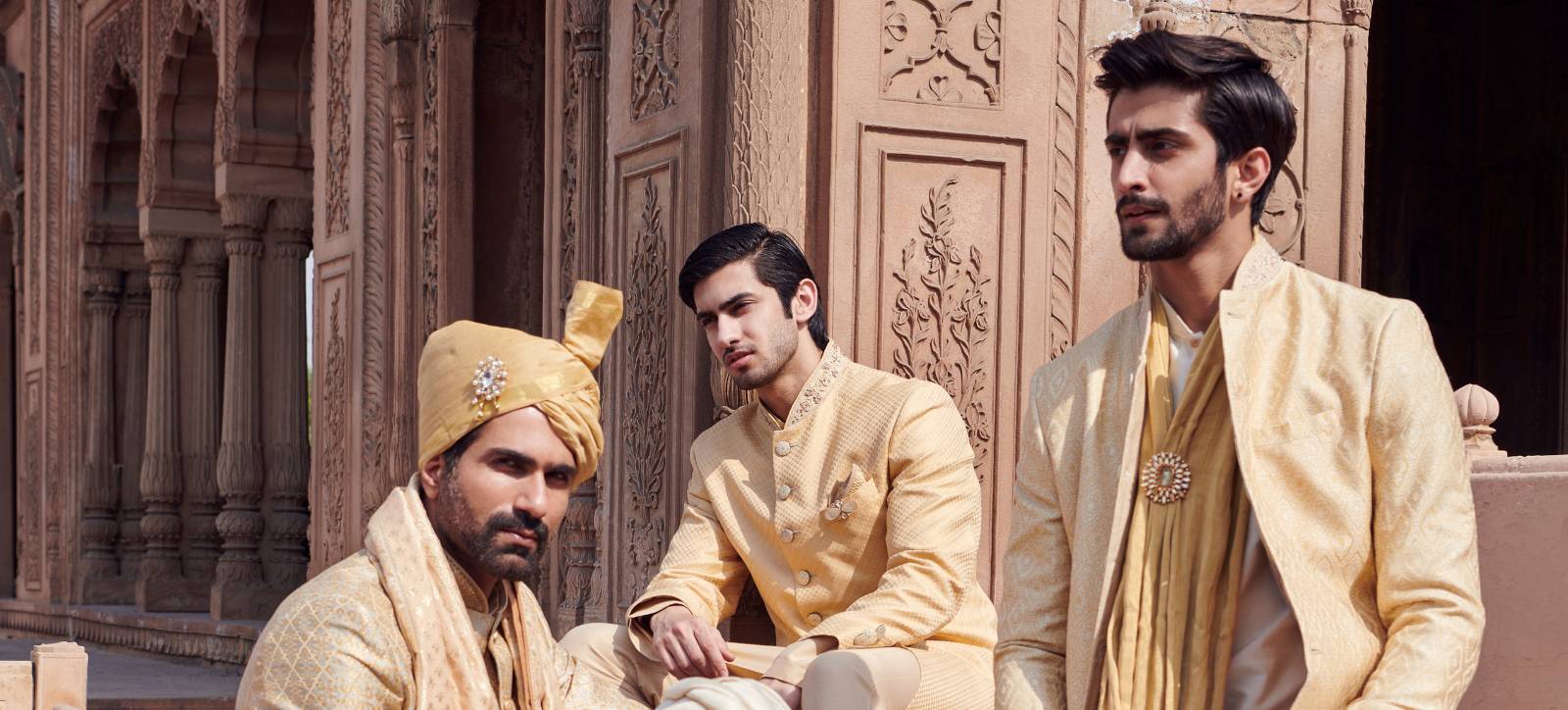 Structured Sherwanis for groom