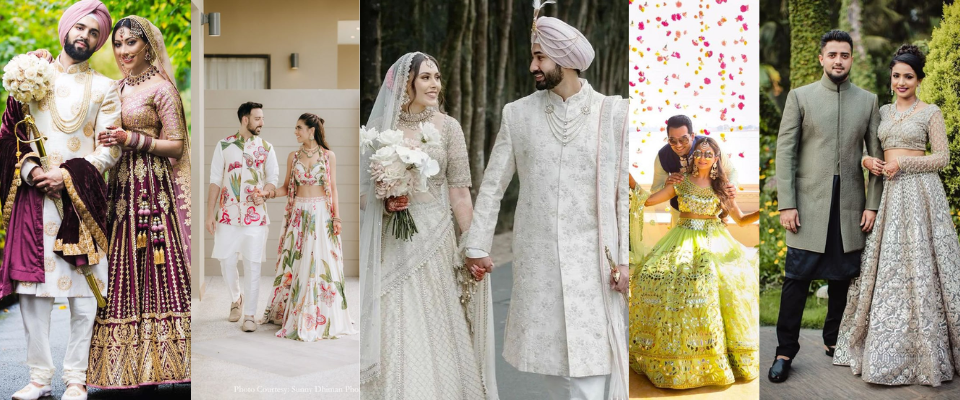 Unique Outfit Combinations for Brides & Grooms