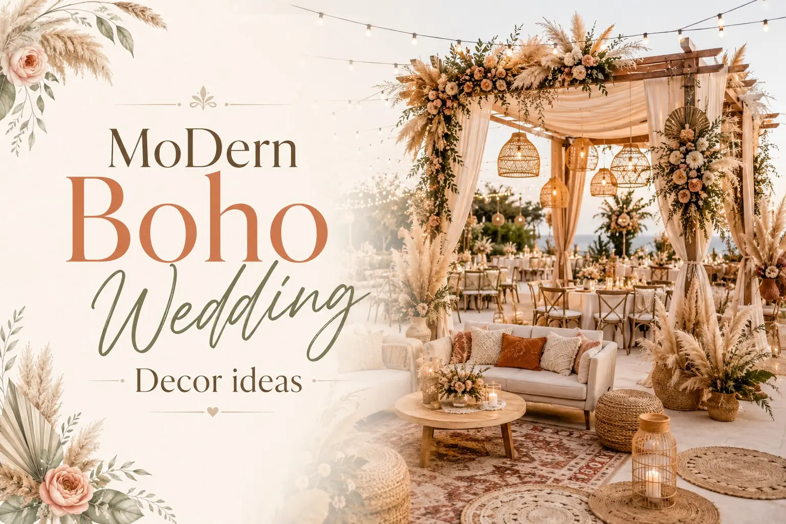 Modern Boho Wedding Decor Ideas That Feel Effortlessly Beautiful