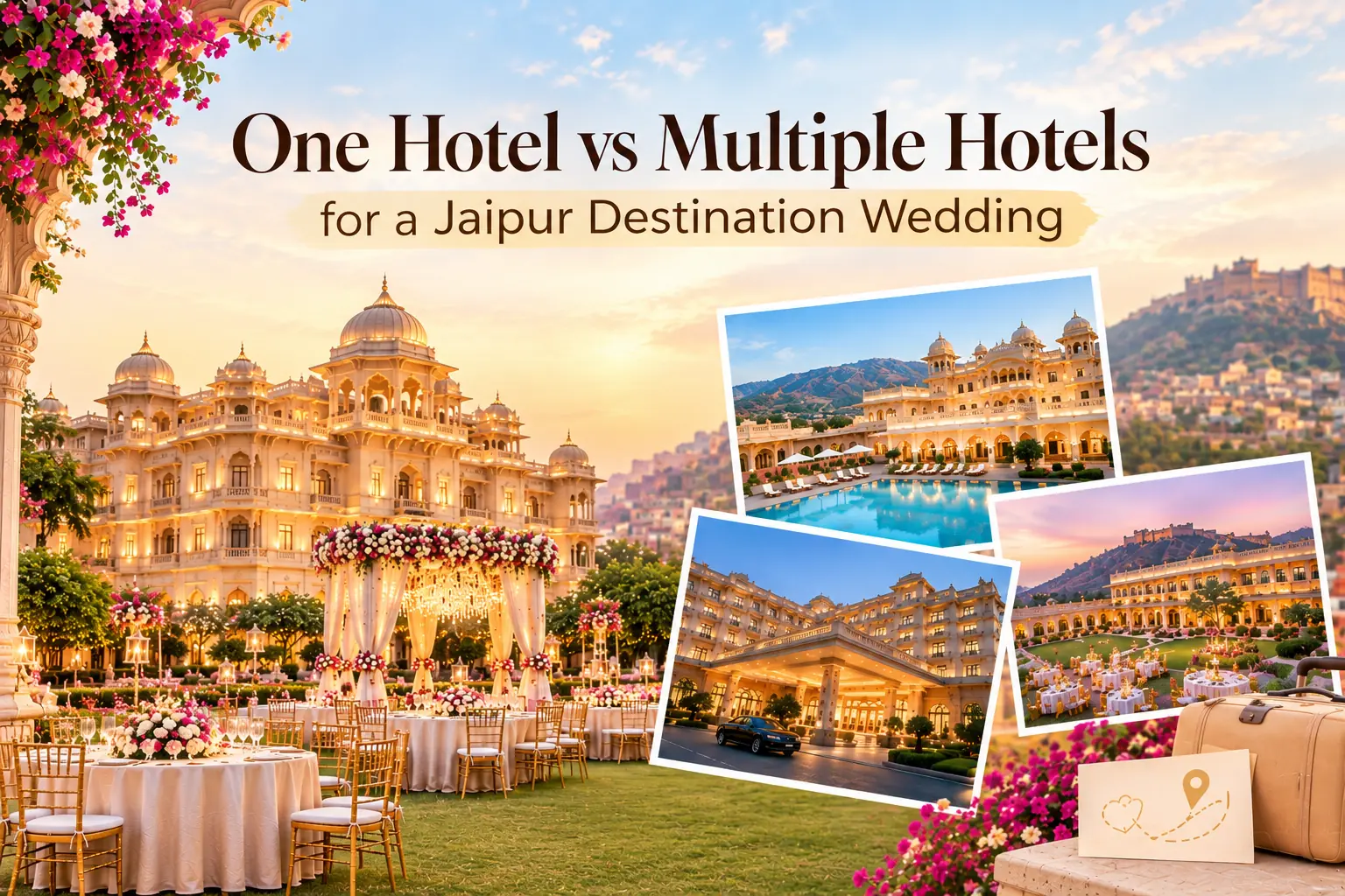 One Hotel vs Multiple Hotels for a Jaipur Destination Wedding