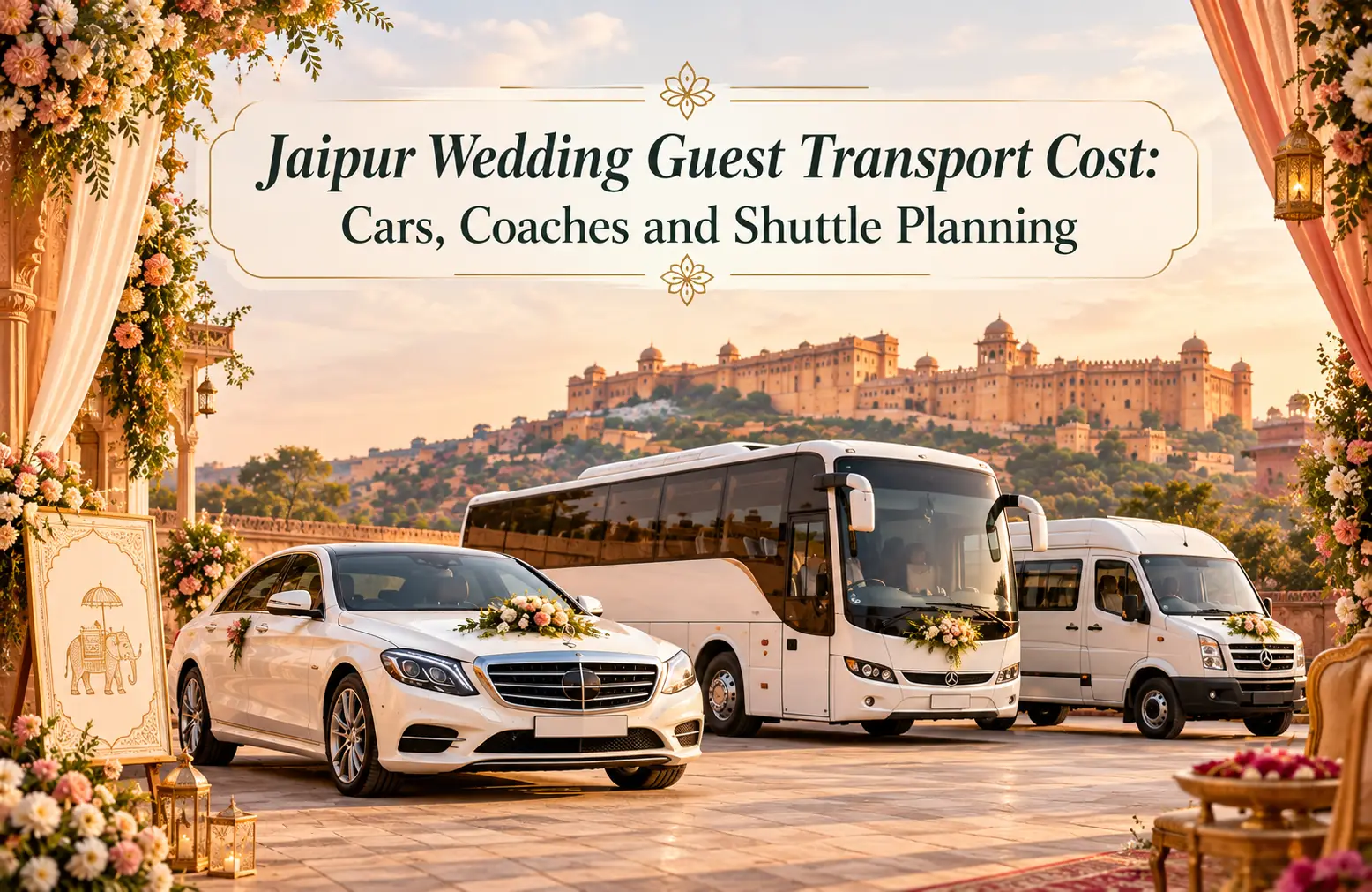 Jaipur Wedding Guest Transport Cost: Cars, Coaches and Shuttle Planning